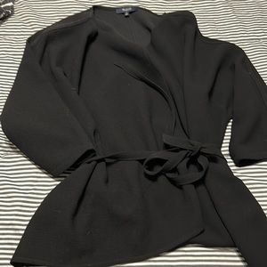 Black Madewell tie around blouse